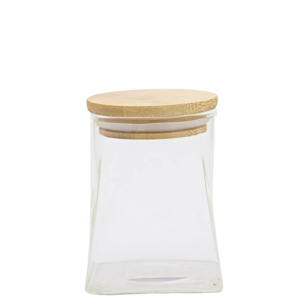 Torino Curved Borosilicate 510ml Canister - Diaphane