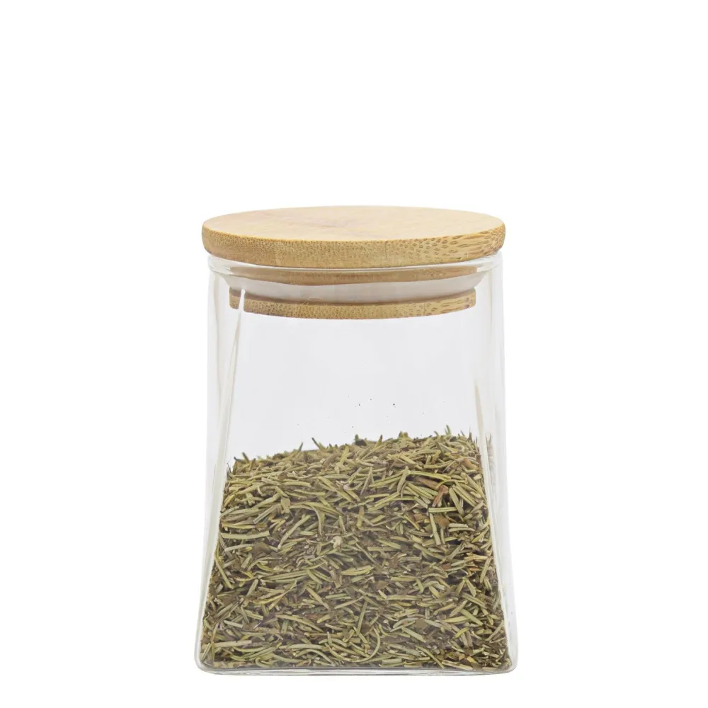 Torino Curved Borosilicate 510ml Canister - Diaphane