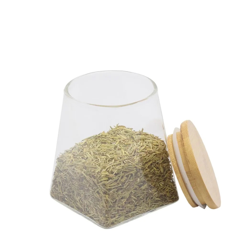 Torino Curved Borosilicate 510ml Canister - Diaphane