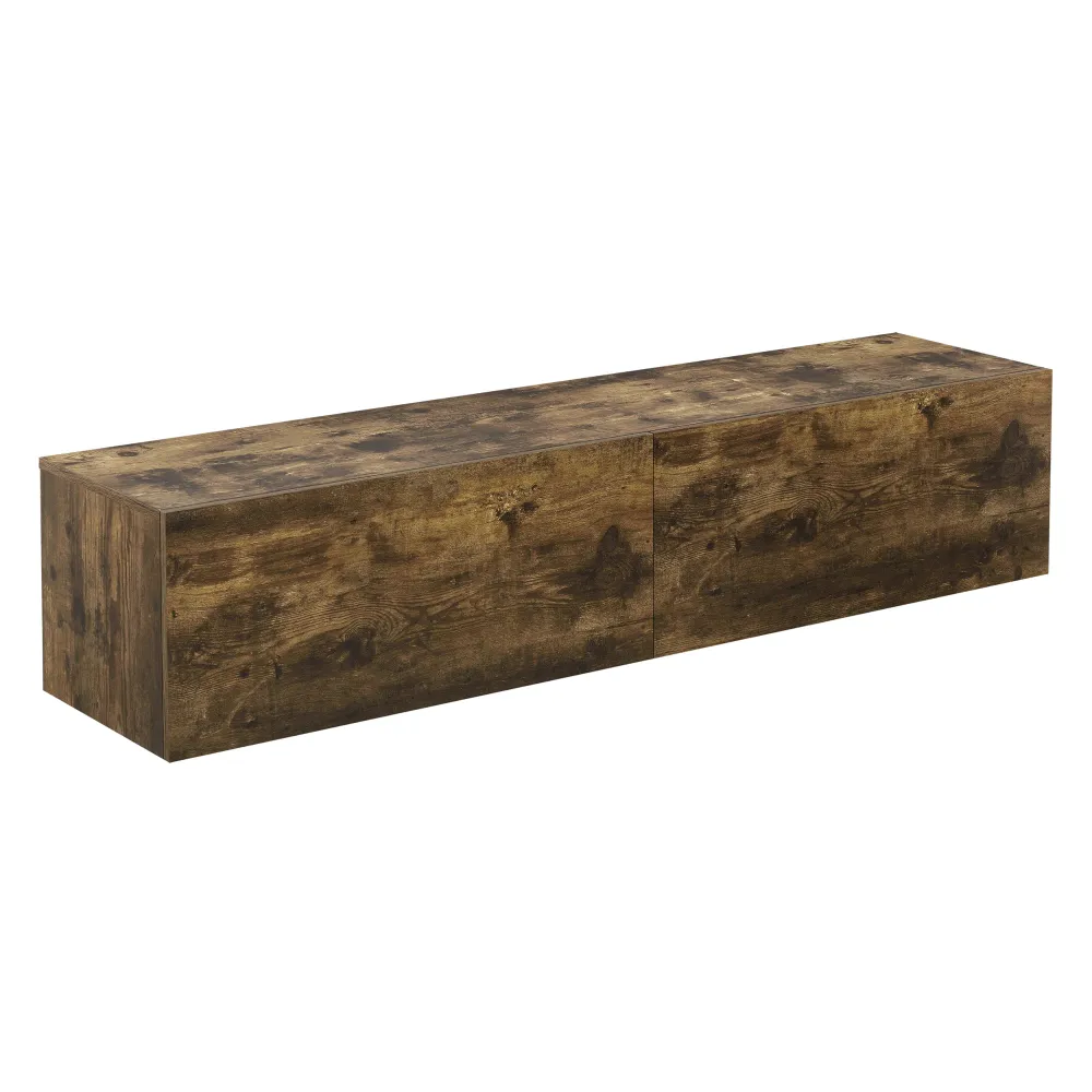 Cric hydraulique Étagère murale 140 x 33 x 30 cm effet noyer 03_0007027