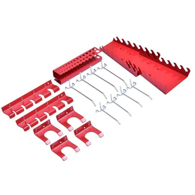 Panneau perforé mural pour outils panneaux muraux de rangement pour outils tableau perforé pour garage, 120x60x2cm, noir 2...