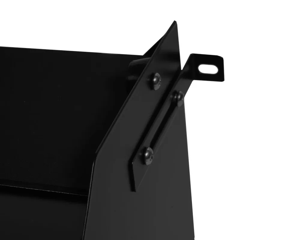 Meuble bas pour machine à nettoyer avec tiroir 33 x 61 x 52 cm MDF et acier noir 04_0007835