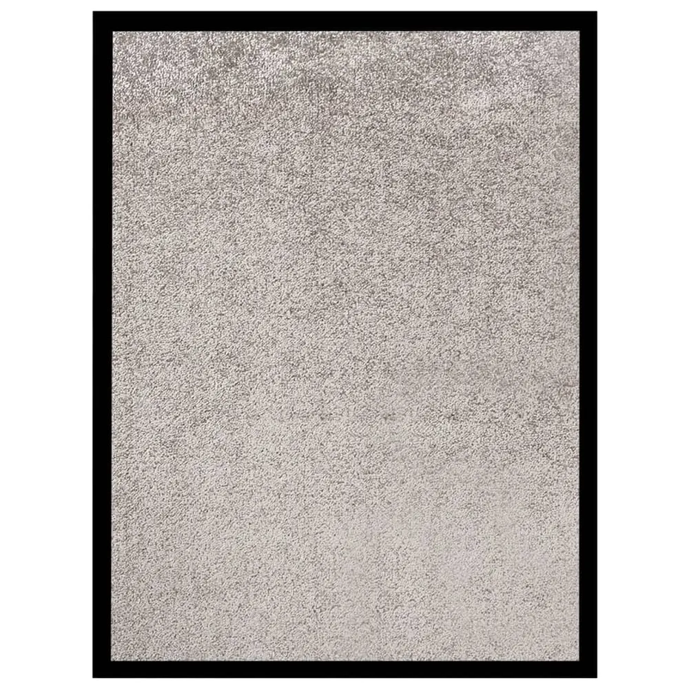 Paillasson dessous antidérapant 40 x 60 cm PP torsadé gris et vinyle DEC040593