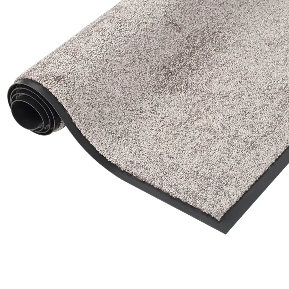 Paillasson dessous antidérapant 40 x 60 cm PP torsadé gris et vinyle DEC040593