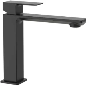 Mitigeur lavabo moyen sans vidage Paffoni série Elle - Noir Mat