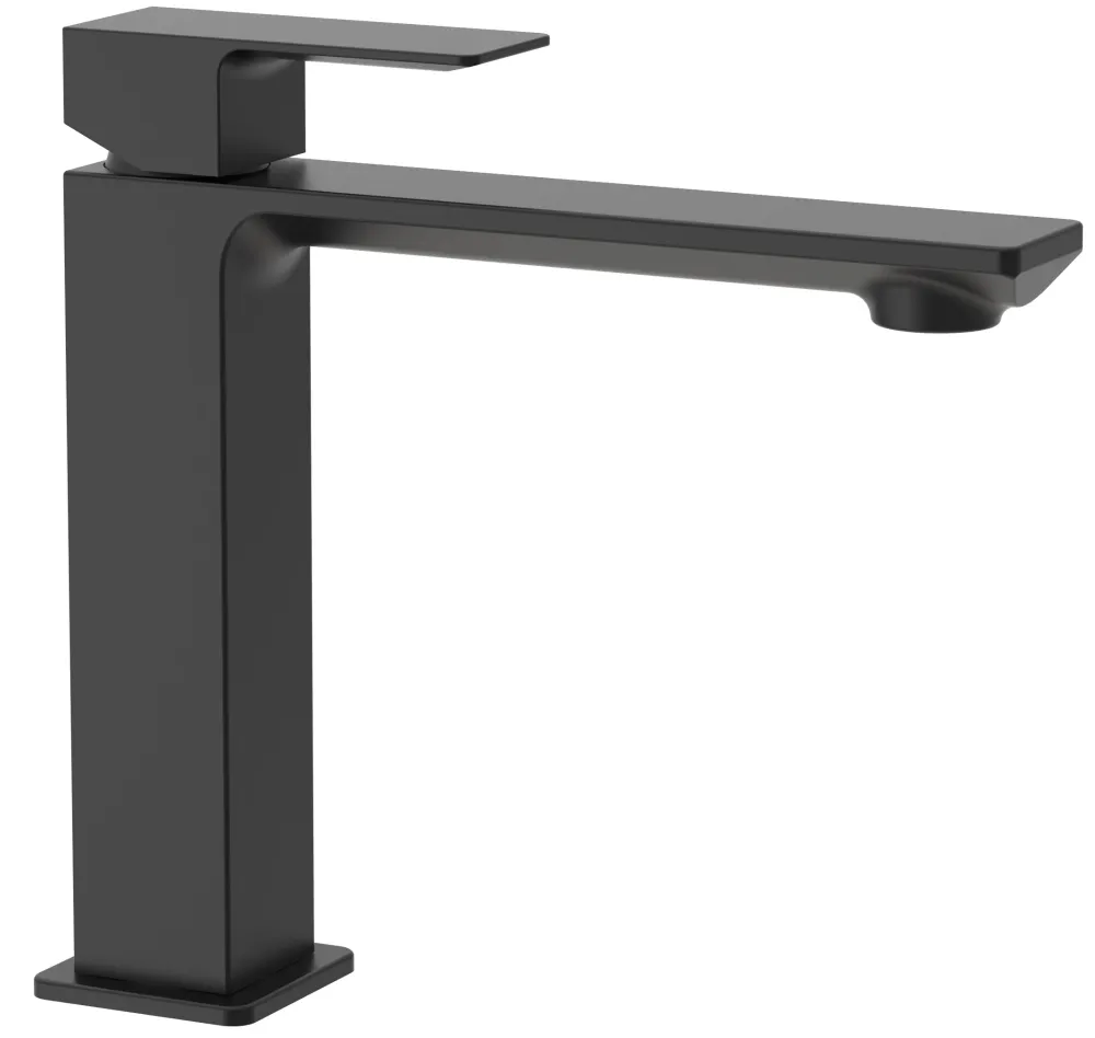 Mitigeur lavabo moyen sans vidage Paffoni série Elle - Noir Mat