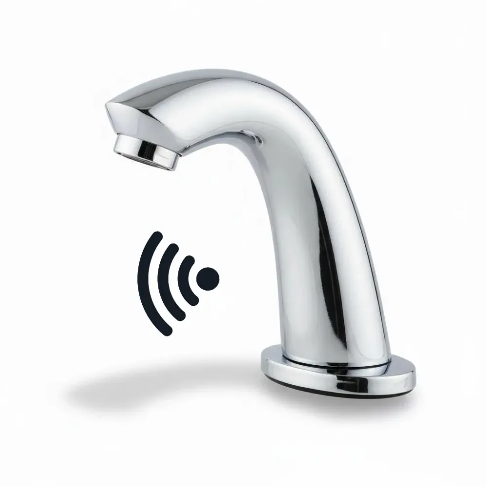 Mélangeur Lavabo Mono Trou à Infrarouge Automatique Chromé