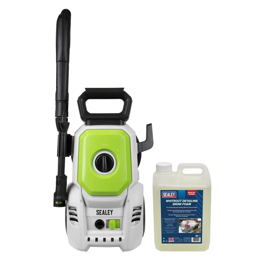 Sealey PW1610COMBO Pressure Washer 230V/1200W Snow Foam