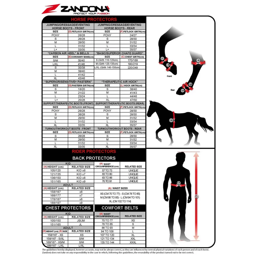 Zandona Guêtres King En carbone Air Front Noir
