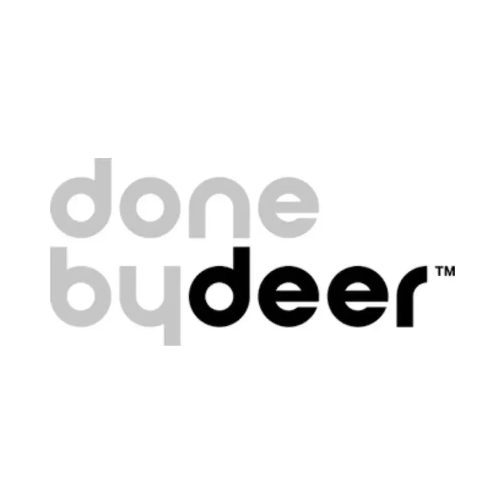 Done Deer® Bavoir Playground Blue Facile à installer