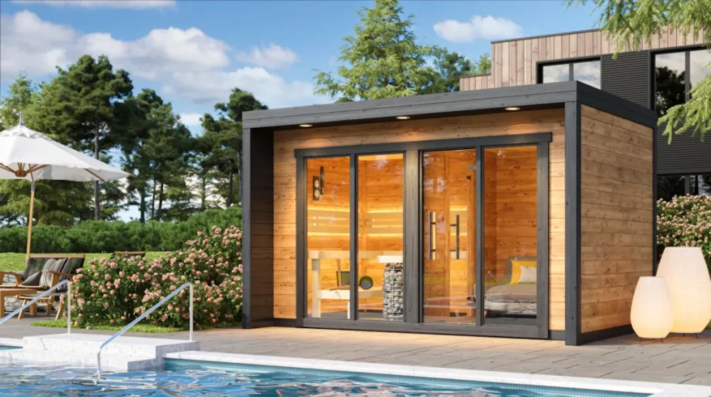 Haute Protection Leil® Patio L - outdoor sauna 5 people