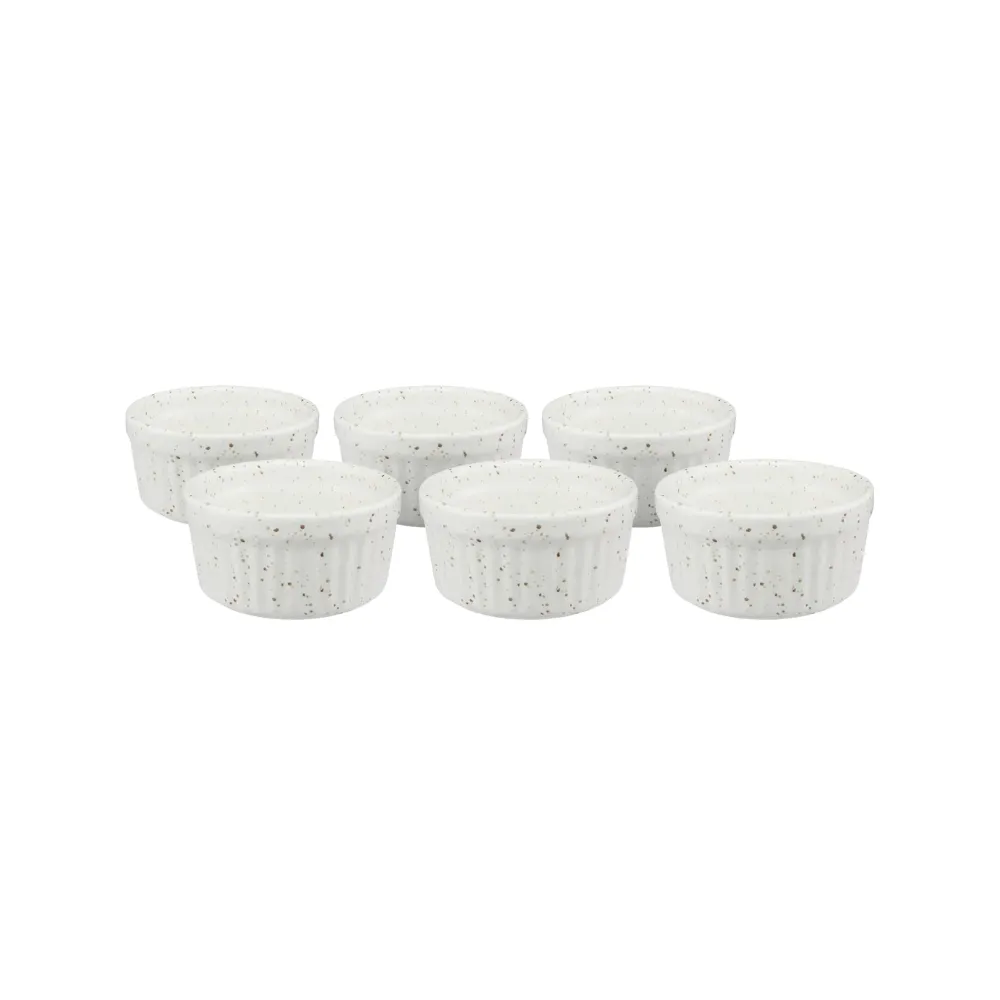 Maxwell & Williams Speckle 6 Piece Ramekin Set Cream - Compatibilité Directe Véhicule Utilitaire