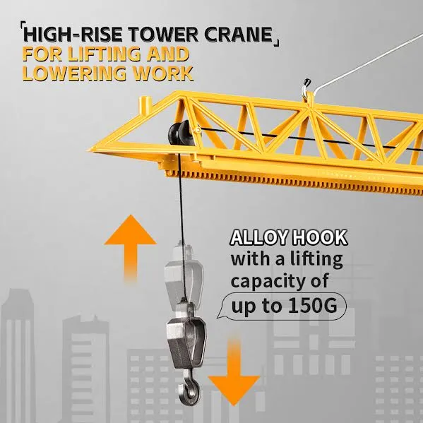 Système de fixation RC High Rise Tower Crane Orange