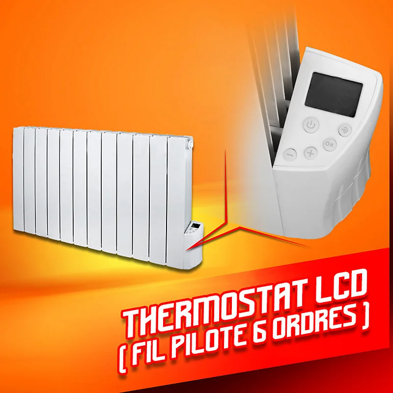 Radiateur inertie fluide 2000W 12 éléments - Tempéré Tech