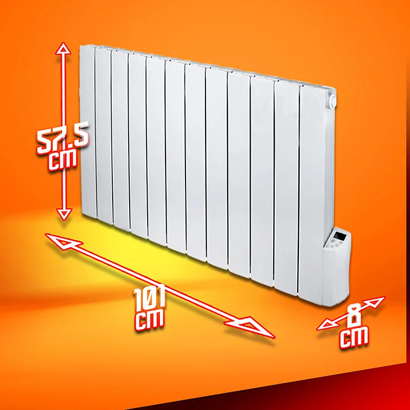 Radiateur inertie fluide 2000W 12 éléments - Tempéré Tech