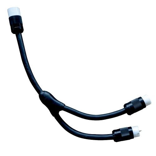 50A Seow 125/250V CA-Style Y Adapter Temporary Power Cable 19200008(Pack 2)
