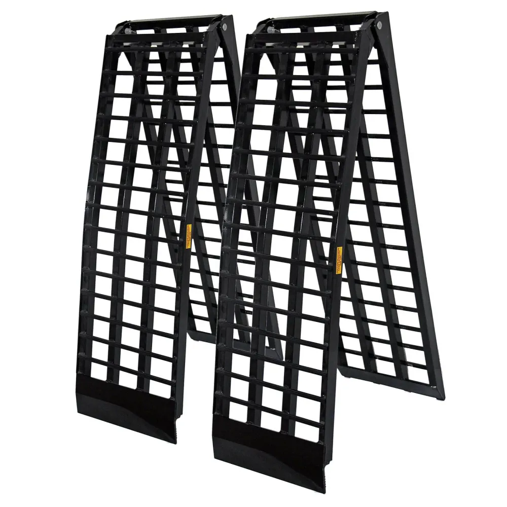 Couvre-selle imperméable Lot de 2 rampes de chargement multi-usage pliante aluminium rail collision 274 cm jusqu' 800 kg 1...