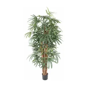 Haute Performance Palmier Raphis Artificiel H 180 cm D 80 cm en pot - choisissez votre hauteur: H 180 cm - couleur: Vert