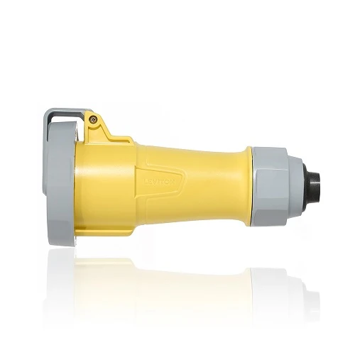 Leviton 30 Amp 125V LEV Series IEC Pin & Sleeve Connector Clamp Jaune vif 330C4WLEVA