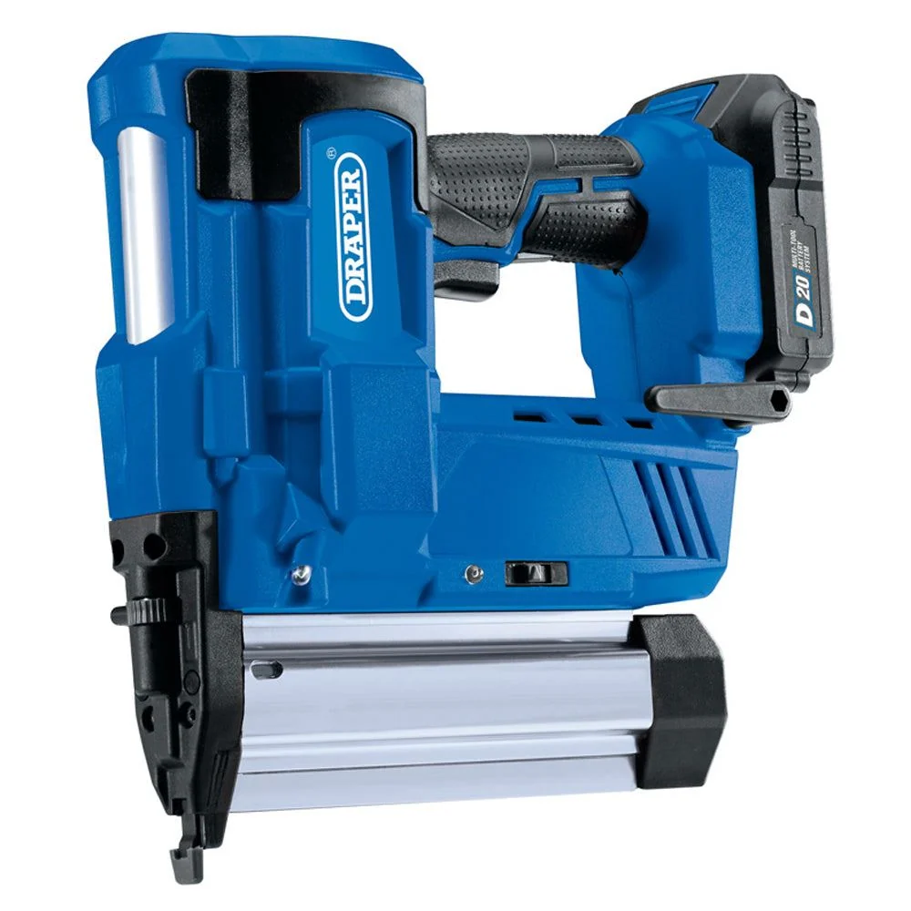 Rétroviseur sport Draper D20NSSET D20 20V Nailer/Stapler 1 x 2.0Ah Battery & Charger - 00646