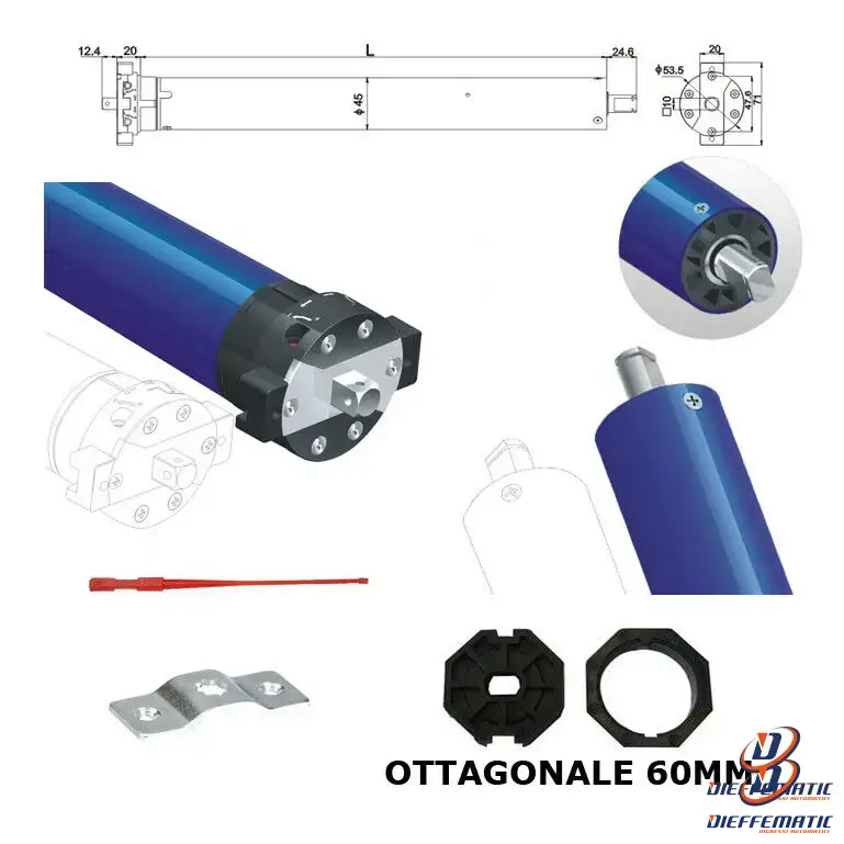 Rétroviseur sport Motore Per Tapparelle 55 Kg 20 Nm 220 V Automazione Tapparella E Avvolgibile