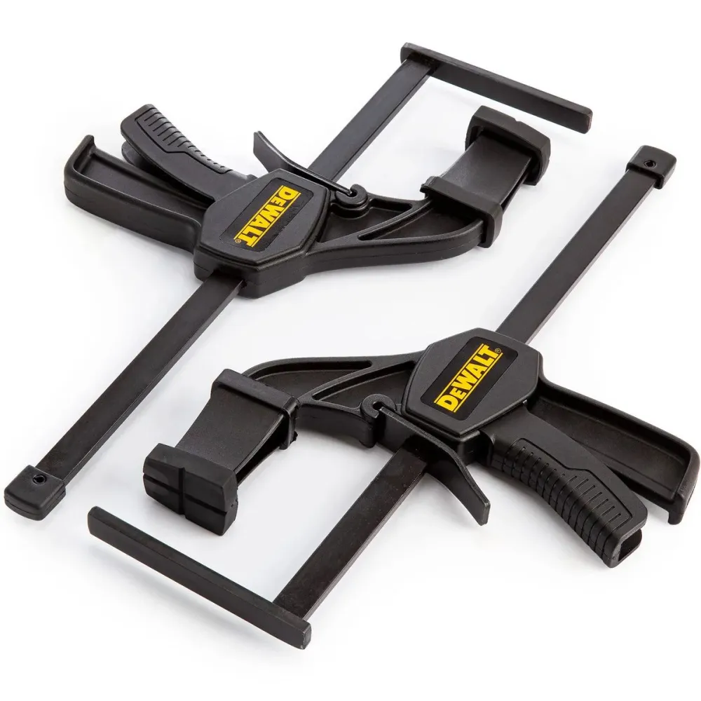 Sangle de fixation DeWalt DWS5026-XJ Plunge Saw Clamp Twin Pack Guide Rail