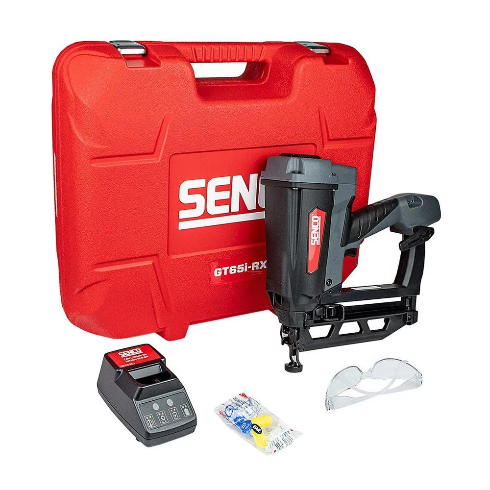Senco GT65i-RX 7.2V 2nd Fix Gas Nail Gun 2 x 2.5Ah Batteries Charger Case - 10VS7001N avec Garantie