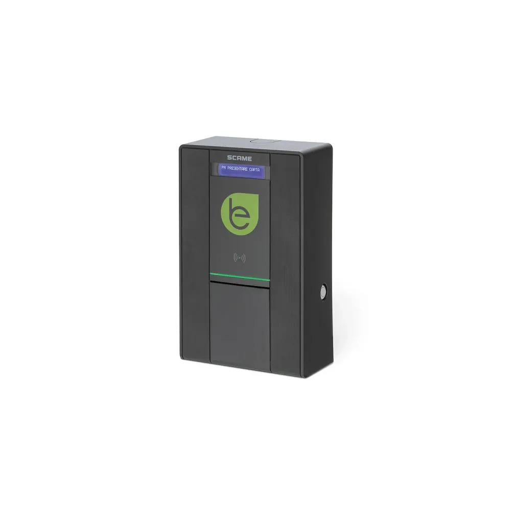 Station SCAME 22kW Triphasée pour véhicule électrique avec Prise Plug & Charge avec fixation universelle