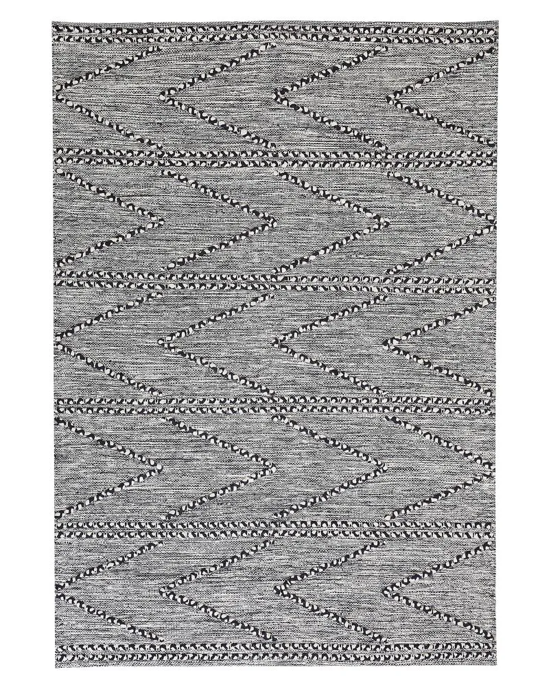 Vloerkleed katoen zwart/wit 140 x 200 cm TERMAL