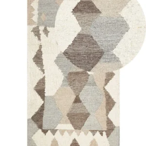 Vloerkleed kelim meerkleurig 80 x 150 cm ARALEZ
