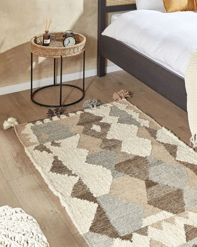Vloerkleed kelim meerkleurig 80 x 150 cm ARALEZ