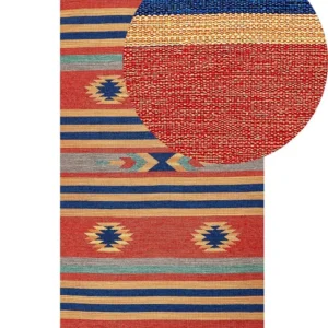 Vloerkleed kelim meerkleurig 80 x 150 cm HATIS