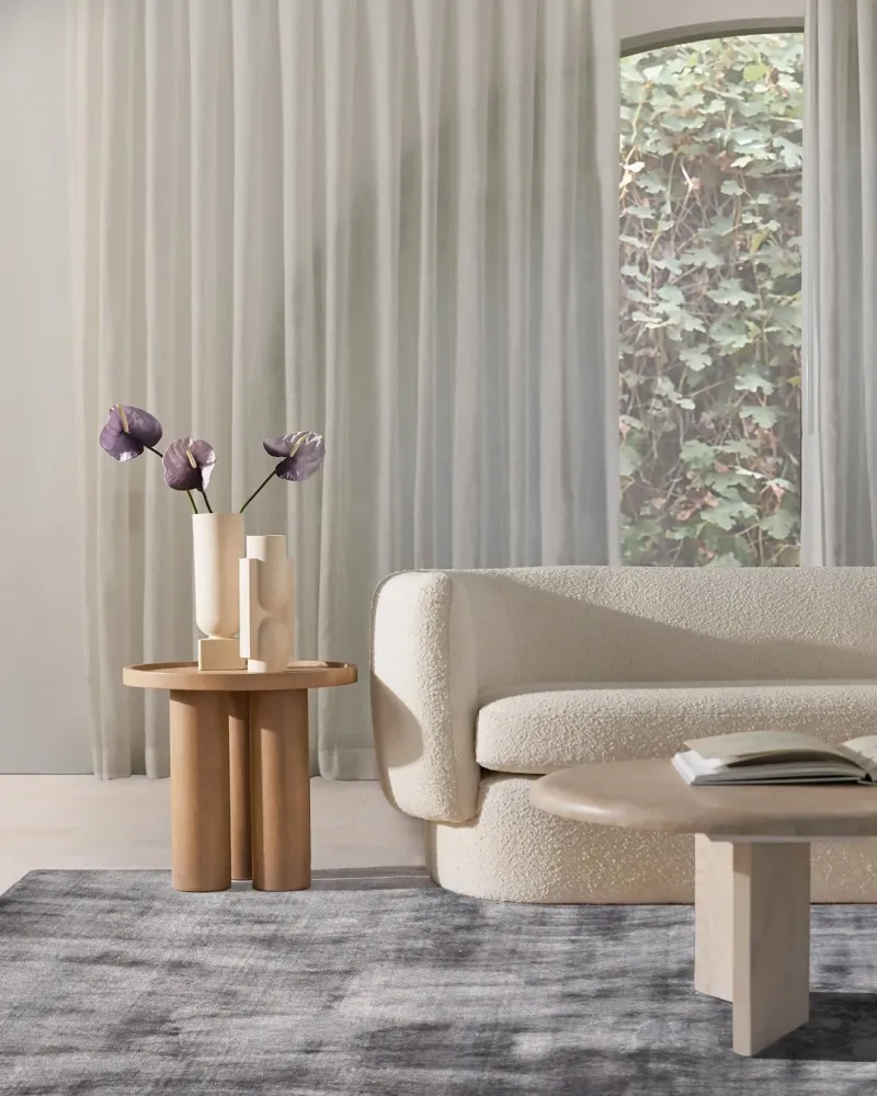 Handwoven Charcoal Solid Soierie Luxury Viscose Rug
