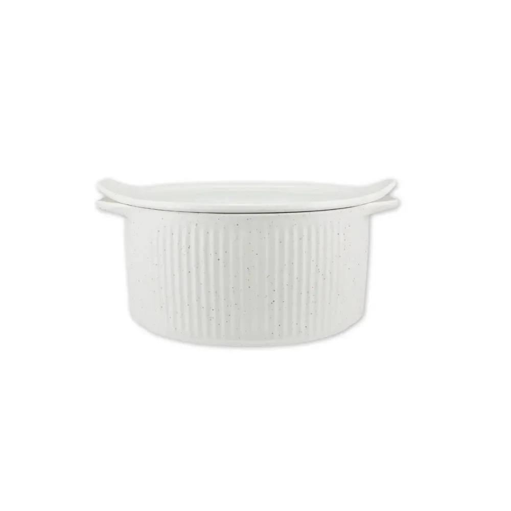 Porte-bagages scooter Maxwell & Williams Speckle Casserole Tray Cream