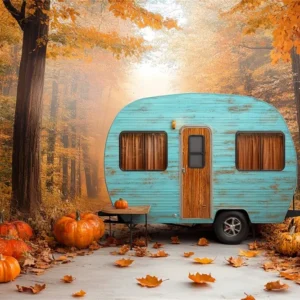Toile de fond Photo Automne êt de Citrouilles et Camping-Car CSH6-200 par SW-MOTECH