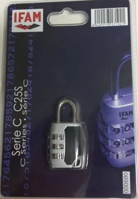 CANDADO COMBINACION IFAM C25S an-repuestos