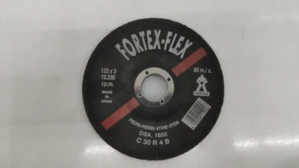 DISCO CORTE FORTEX 125 3 PIEDR an-repuestos