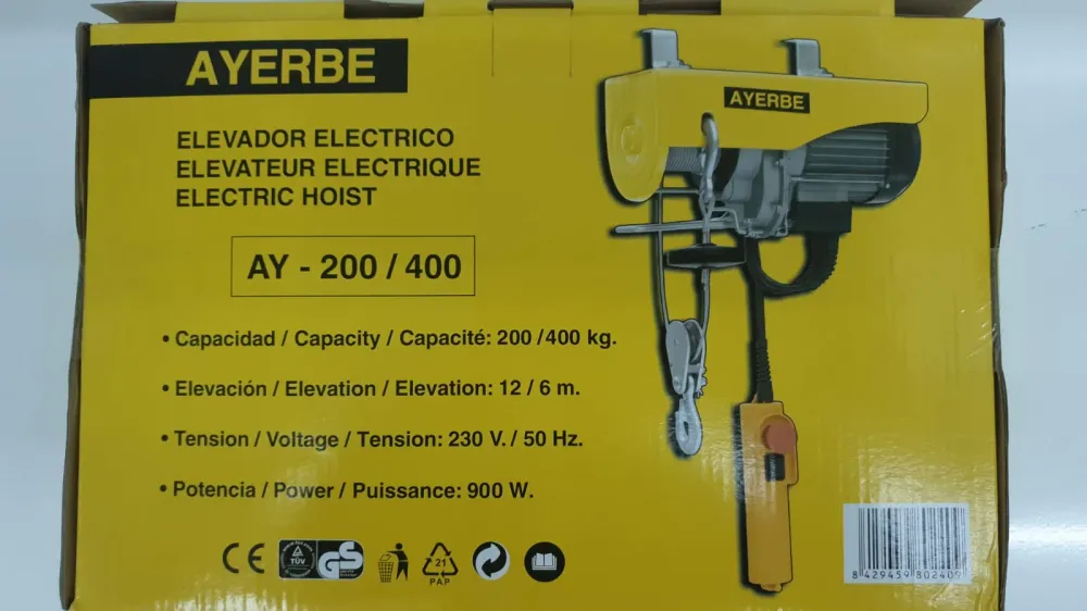 ELEVADOR ELECTRICO 200 400 an-repuestos