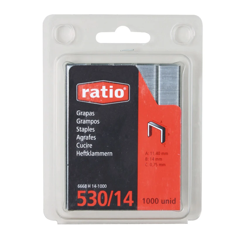 GRAPA RATIO 6 MM BLISTER 1000 an-repuestos