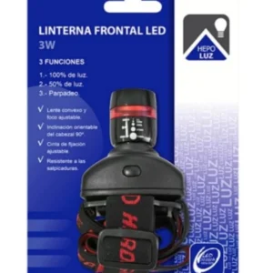 LINTERNA FRONTAL 3W HEPOLUZ an-repuestos