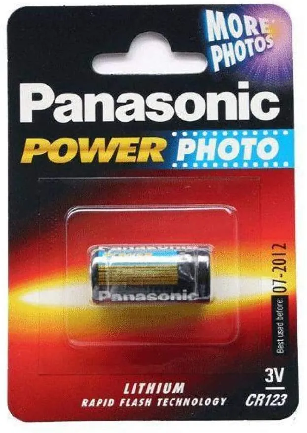 PILA PANASONIC CR-123 an-repuestos