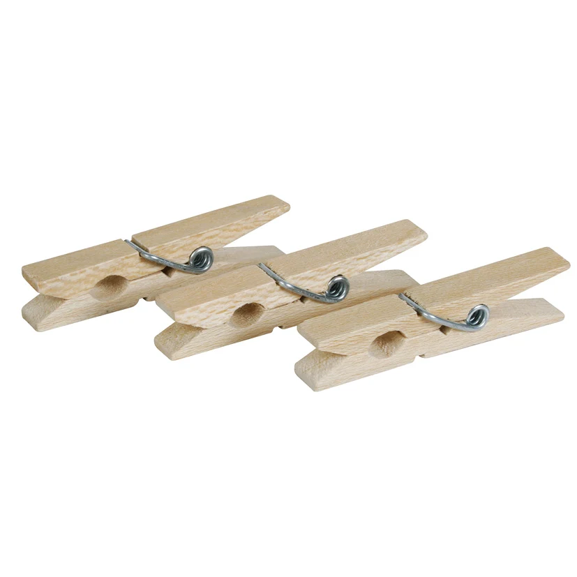 PINZAS ROPA 24 PZAS MADERA an-repuestos