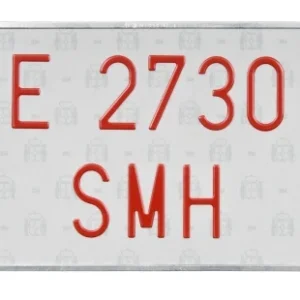 PLACA MATRICULA TRACTOR an-repuestos