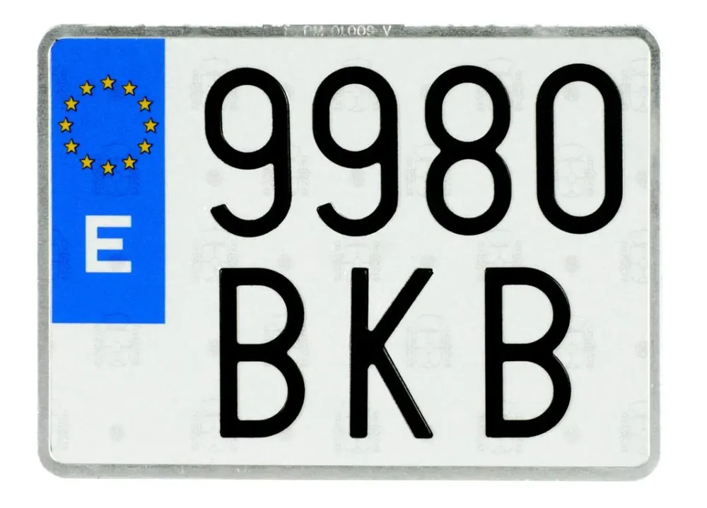 PLACA MOTOCICLETA EUROPEA an-repuestos
