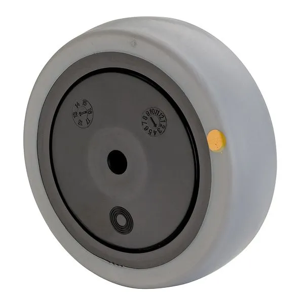 Roues en caoutchouc BS Wheels antistatiques largeur de roue 28 mm Ø de roue 100 mm capacité de charge 70 kg bande de roule...