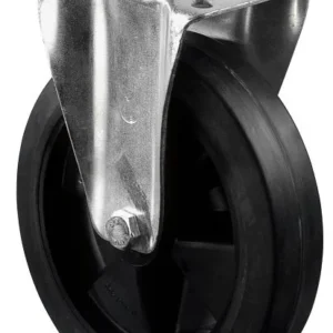 Rouleau de transport BS rollers rouleau fixe largeur de roue 50 mm roue Ø 200 mm capacité de charge 300 kg pneus élastique...