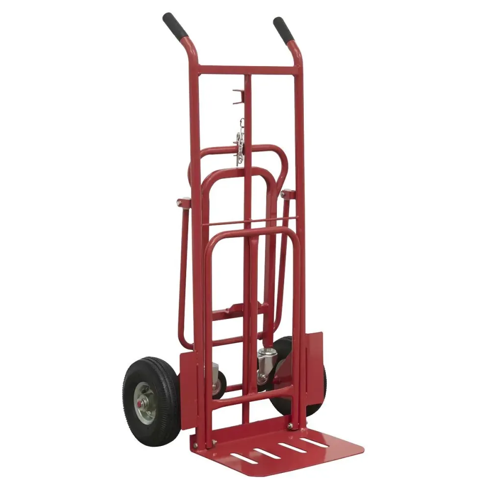 Sealey CST989 3--1 Sack Truck Pneumatic Tyres 250kg Capacity