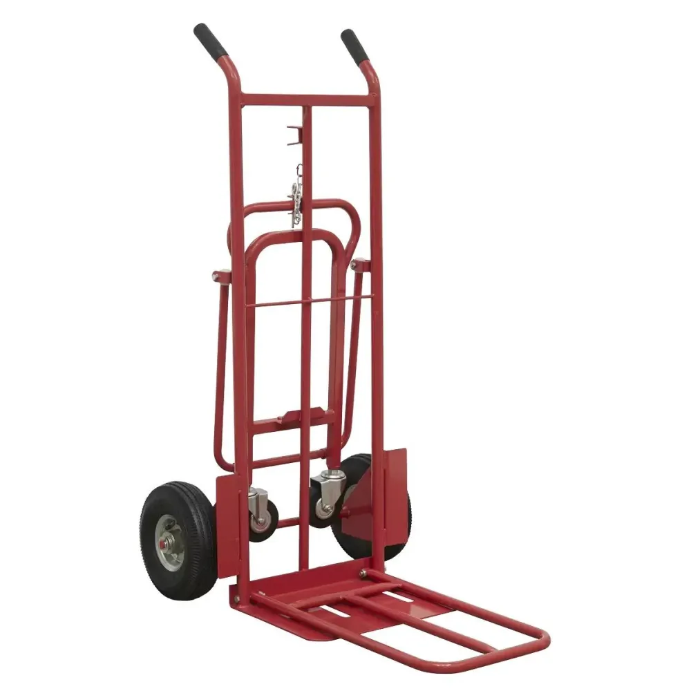 Sealey CST989 3--1 Sack Truck Pneumatic Tyres 250kg Capacity