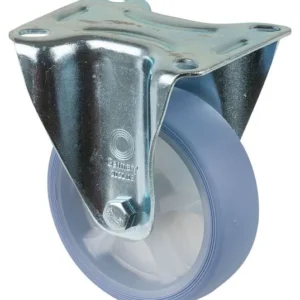 BS rollers rouleau de transport rouleau fixe roue en caoutchouc thermoplastique pneu bleu évident roulement à rouleaux pla...