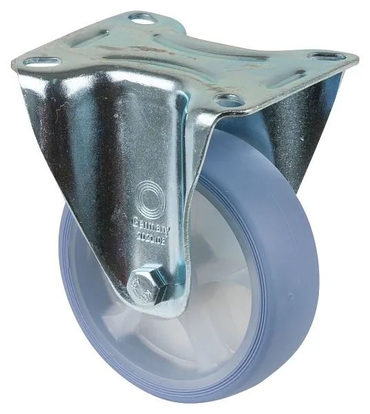 BS rollers rouleau de transport rouleau fixe roue en caoutchouc thermoplastique pneu bleu évident roulement à rouleaux pla...